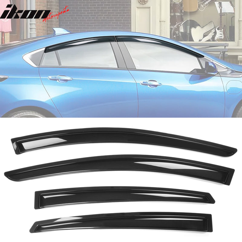 2016-2019 Chevrolet Volt Smoke Window Visors Rain Deflectors 4PCS