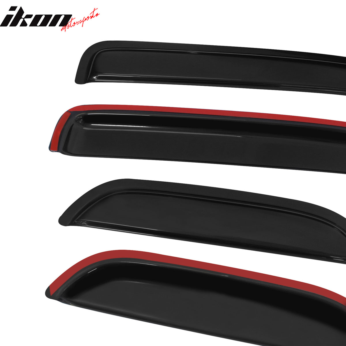 Fits 04-12 Chevy Colorado GMC Canyon Extended Cab Window Visors Acrylic 4Pc Set