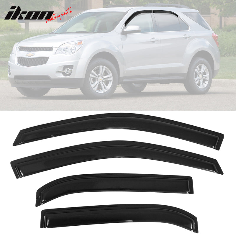 2010-2017 Chevy Equinox Slim Style Smoke Window Visors Guard Acrylic