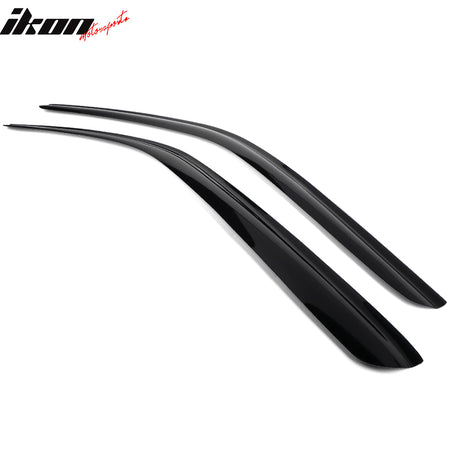 Fits 08-23 Dodge Challenger Acrylic 2PCS Tape-On Window Visors Wind Deflector