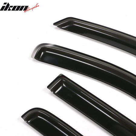 Fits 00-04 Dodge Dakota Crew Cab In Channel Window Visors Guards Acrylic 4PCS