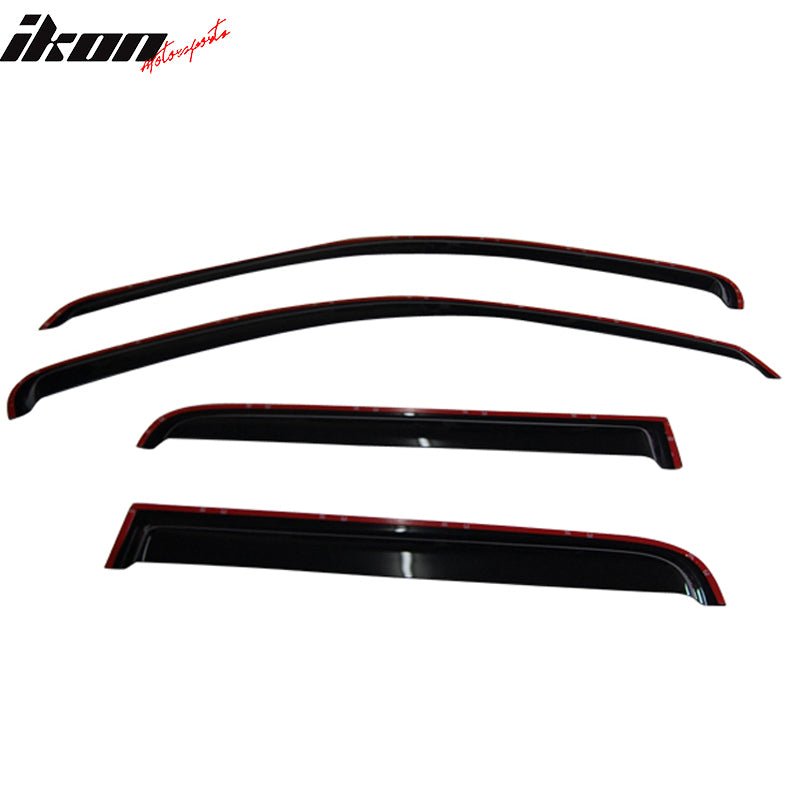 Fits 00-04 Dodge Dakota Crew Cab In Channel Window Visors Guards Acrylic 4PCS