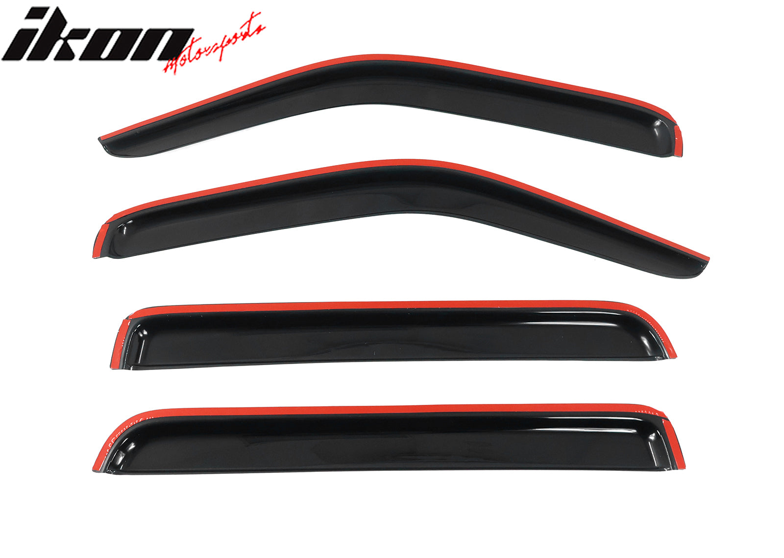 Fits 07-11 Dodge Nitro Window Visors Rain Guard Air Deflector Acrylic 4Pc Set