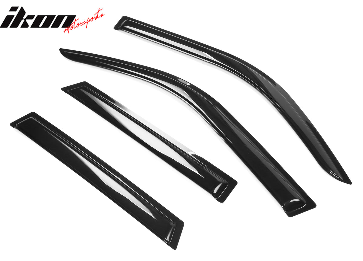 Fits 21-24 Ford Bronco Sport Acrylic Slim Window Visors Sun Rain Guards 4PCS Set