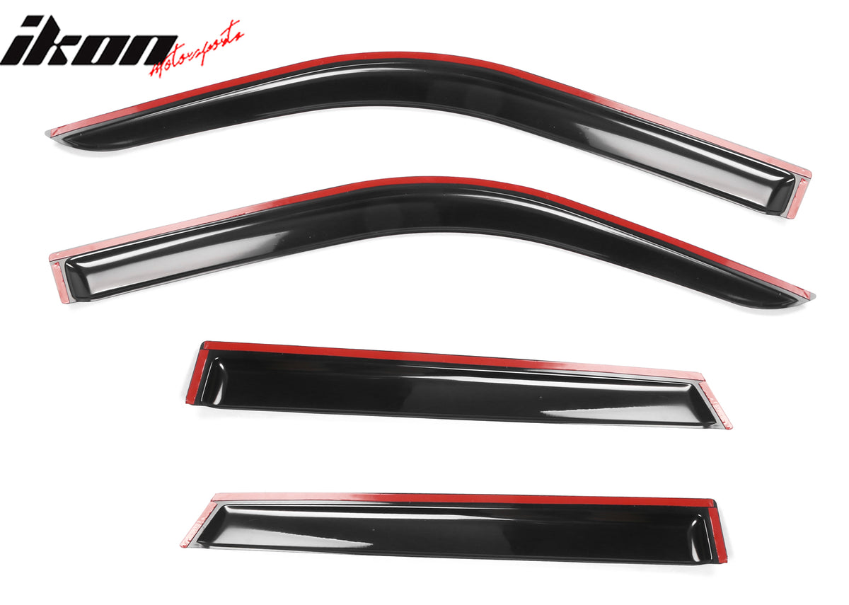 Fits 21-24 Ford Bronco Sport Acrylic Slim Window Visors Sun Rain Guards 4PCS Set