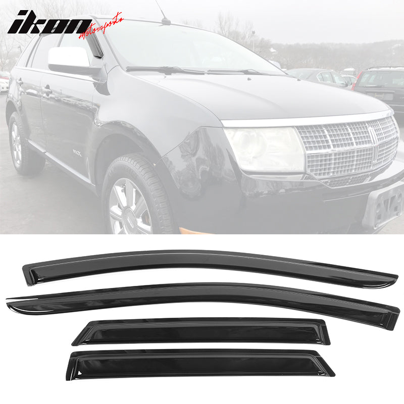 2007-2014 Ford Edge 2007-2015 Lincoln MKZ Smoke Window Visors Acylic