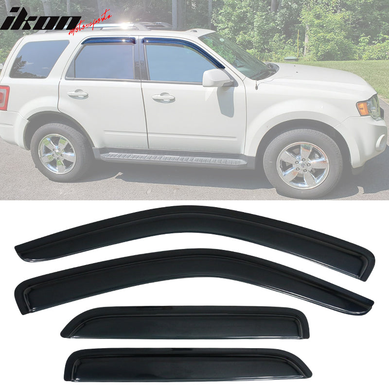 2001-2012 Ford Escape 2005-2011 Mercury Mariner Smoke Visor Windows Ac