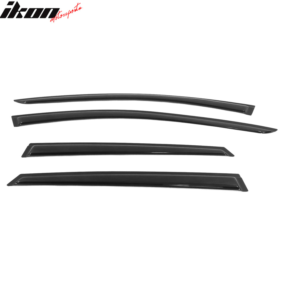 2020-2024 Ford Escape Slim Style Black Window Visors Acrylic 4PCS