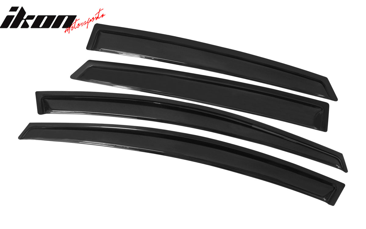 Fits 12-18 Ford Focus Acrylic Window Visors Rain Sun Guard Deflector Vent 4PCS