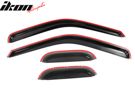 Fits 99-16 Ford F-250 F-350 Super Duty Extended Cab 4PCS Window Visors Sun Shade