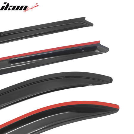 Fits 90-93 Honda Accord 4Dr Acrylic Window Visors Rain Guard Deflector Vent 4PCS