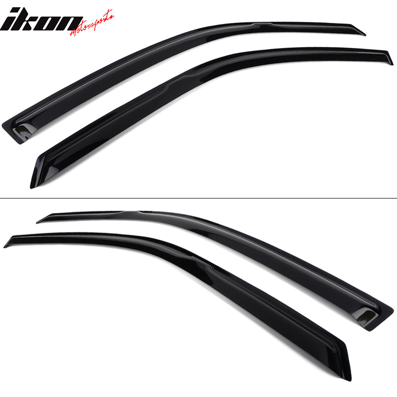 Fits 94-97 Honda Accord Coupe Window Visors Air Deflector Acrylic 2Pc Set