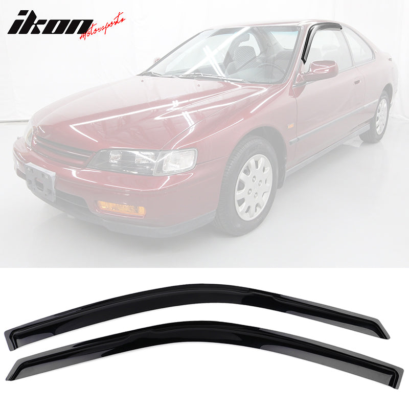 1994-1997 Honda Accord Slim Style Smoke Tinted Window Visors Acrylic