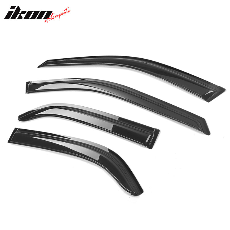 Fits 98-02 Honda Accord 4DR Window Visors Acrylic Sun Rain Guard 4PC Vent Shield