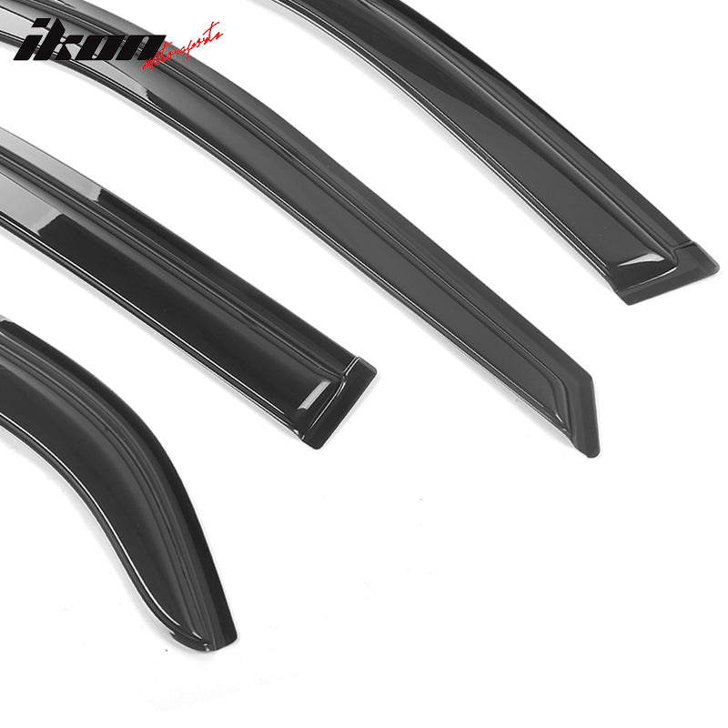 Fits 98-02 Honda Accord 4DR Window Visors Acrylic Sun Rain Guard 4PC Vent Shield