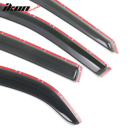 Fits 98-02 Honda Accord 4DR Window Visors Acrylic Sun Rain Guard 4PC Vent Shield