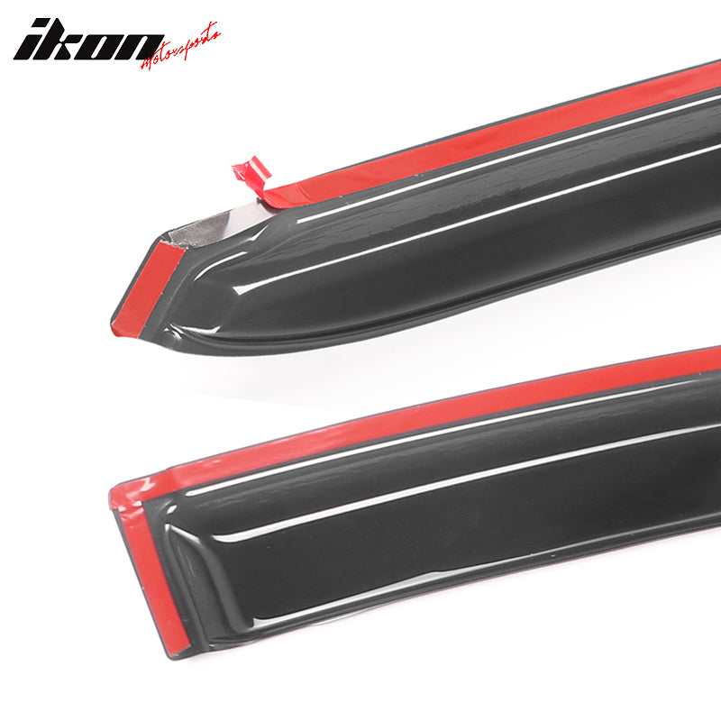 Fits 01-05 Honda Civic Coupe Acrylic Window Visors 2Pc Set