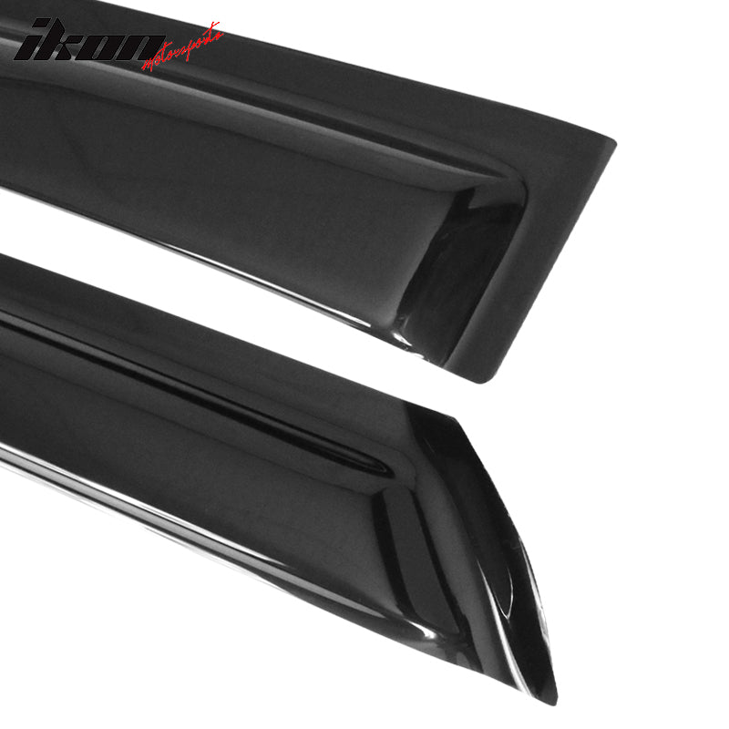 Fits 06-11 Honda Civic Coupe 2PCS Windows Visor Sun Guard Rain Deflector Tape-On