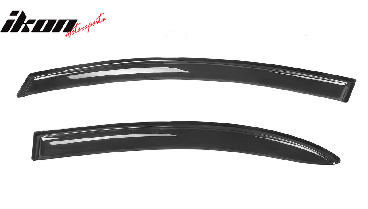 IKON MOTORSPORTS, Window Visor Compatible With 22006-2011 Honda Civic Vent Sun Shade Rain Guards Side Window Deflectors