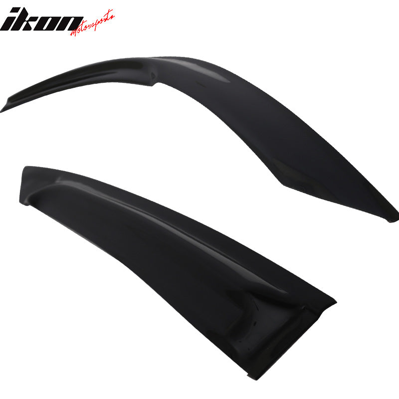 Fits 16-20 Honda Civic Coupe Mugen Style Window Visors Rain Deflectors Tape-On