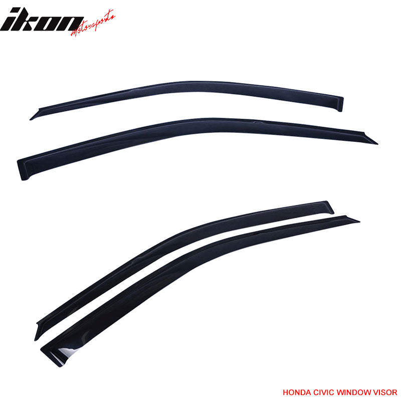 Fits Honda Civic 92-95 EG 2Dr/3Dr Front Bumper Lip Spoiler PP + Sun Window Visor