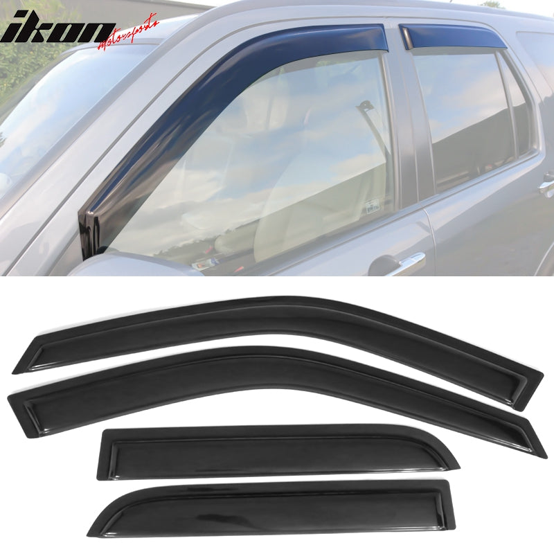 2002-2006 Honda CRV 4Pc Set Visor Windows Acrylic