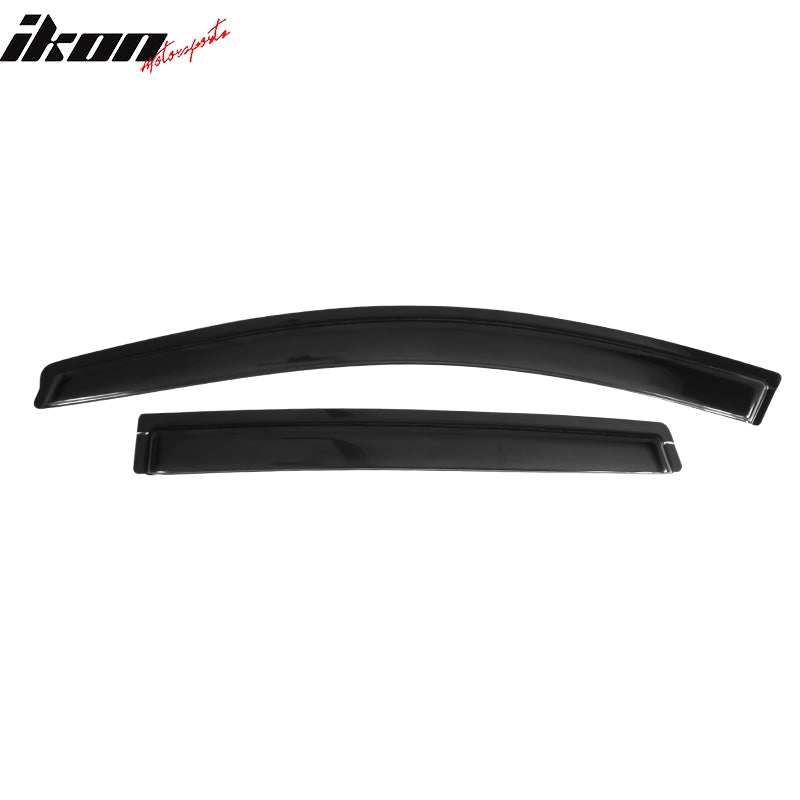 IKON MOTORSPORTS, Window Visor Compatible With 2007-2011 Honda CRV Vent Sun Shade Rain Guards Side Window Deflectors