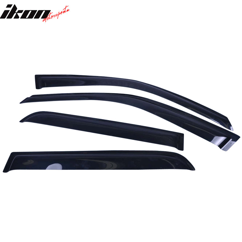 Fits 97-01 Honda CRV CR-V Acrylic 4PCS Window Visors Vent Rain Sun Guard Tape-On