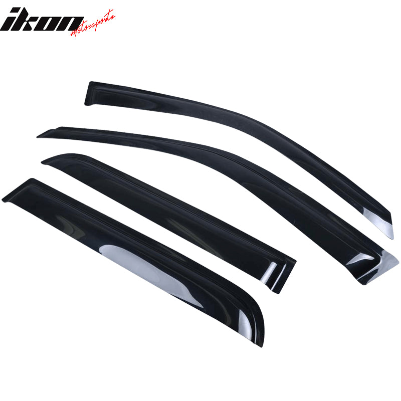 Fits 97-01 Honda CRV CR-V Acrylic 4PCS Window Visors Vent Rain Sun Guard Tape-On