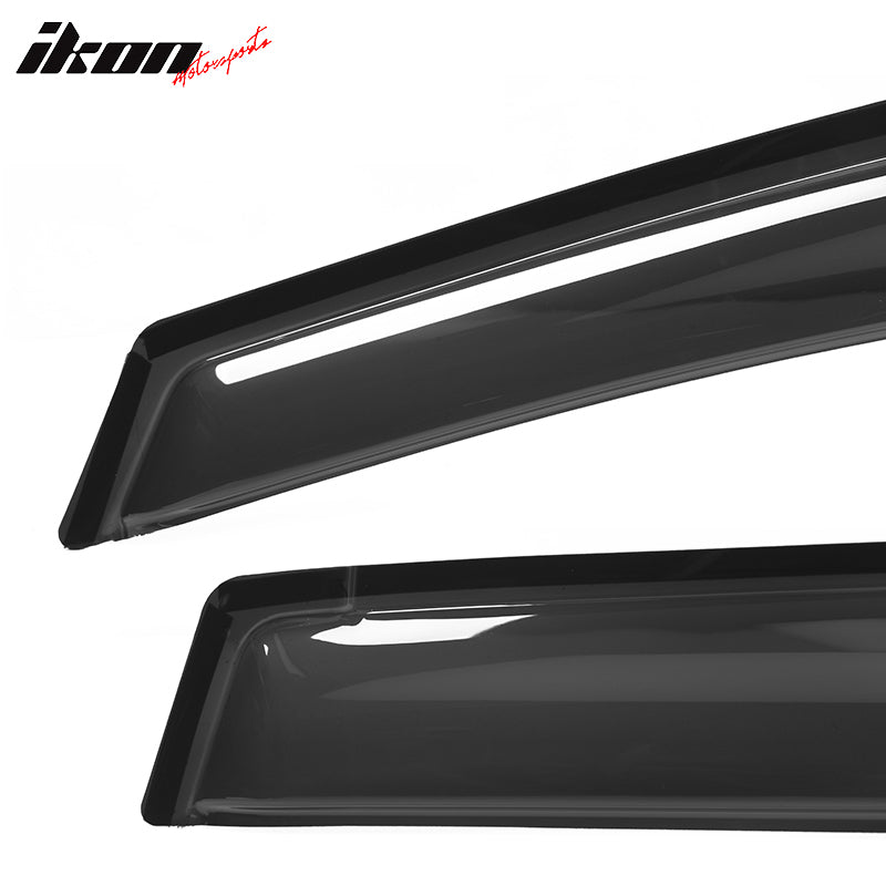 Fits 07-08 Honda Fit GD3 Acrylic Window Visors Sun Guard Rain Deflector 4Pc Set