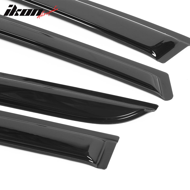 Fits 08-10 Honda Odyssey Slim Style Window Visors Acrylic Rain Guard Tape-On 4PC