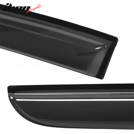 Fits 08-10 Honda Odyssey Slim Style Window Visors Acrylic Rain Guard Tape-On 4PC