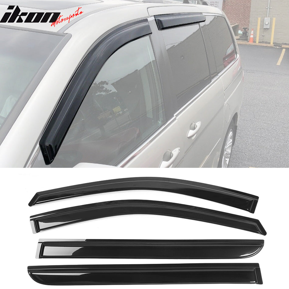 2008-2010 Honda Odyssey Slim Style Smoke Visor Windows Guards Acrylic