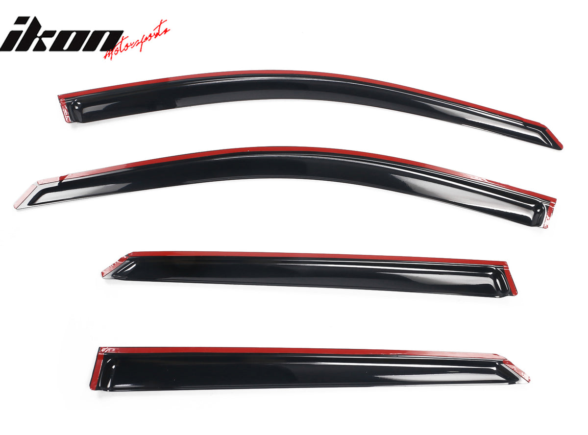 Fits 22-25 Hyundai Ioniq 5 N Acrylic Slim Window Visors Sun Rain Guards 4PCS Set