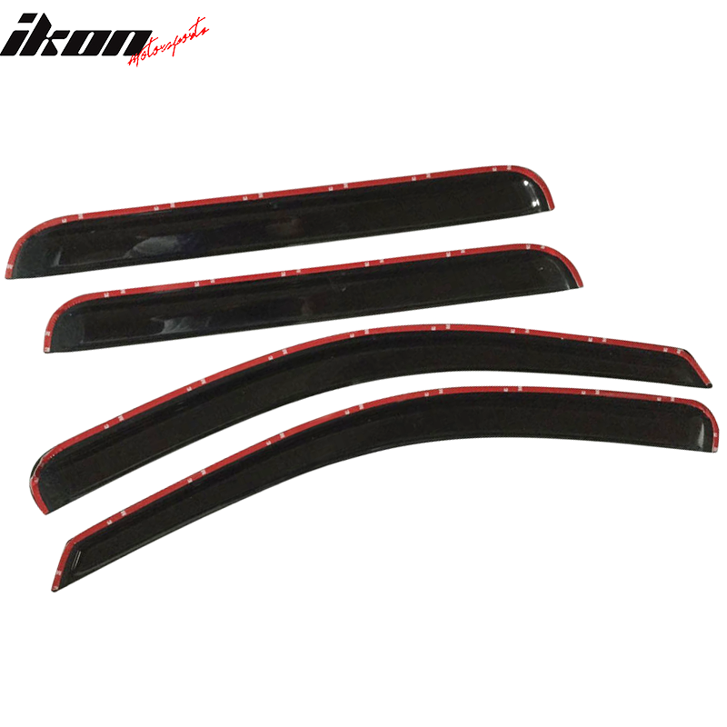 Fits 05-10 Jeep Grand Cherokee Acrylic Slim Style Window Visor 4PC Rain Guard