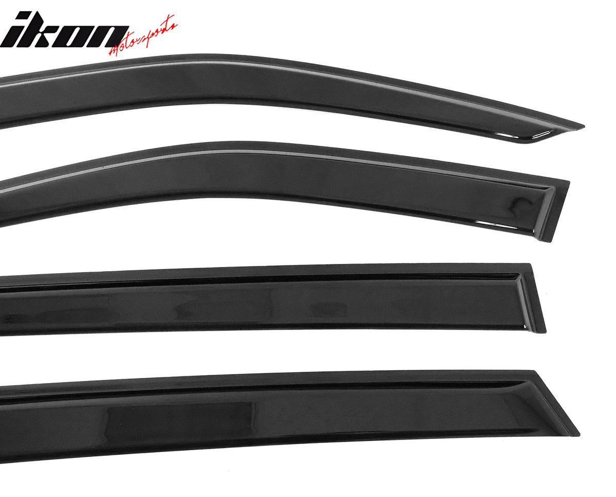 Fits 21-25 Kia Sorento Acrylic Slim Window Visors Rain Guard Vent Sun Shade 4PCS