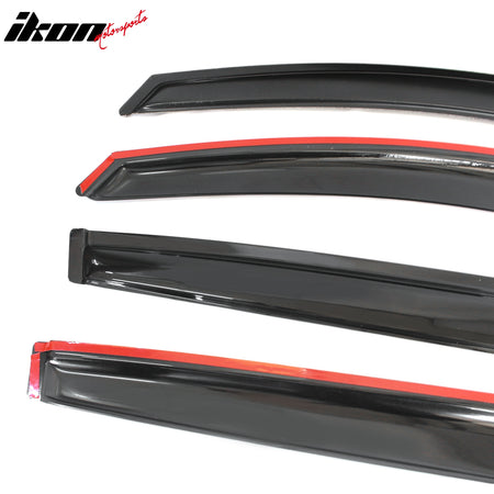 Fits 11-16 Kia Sportage Acrylic Window Visors Sun Guard Rain Deflector 4Pc Set