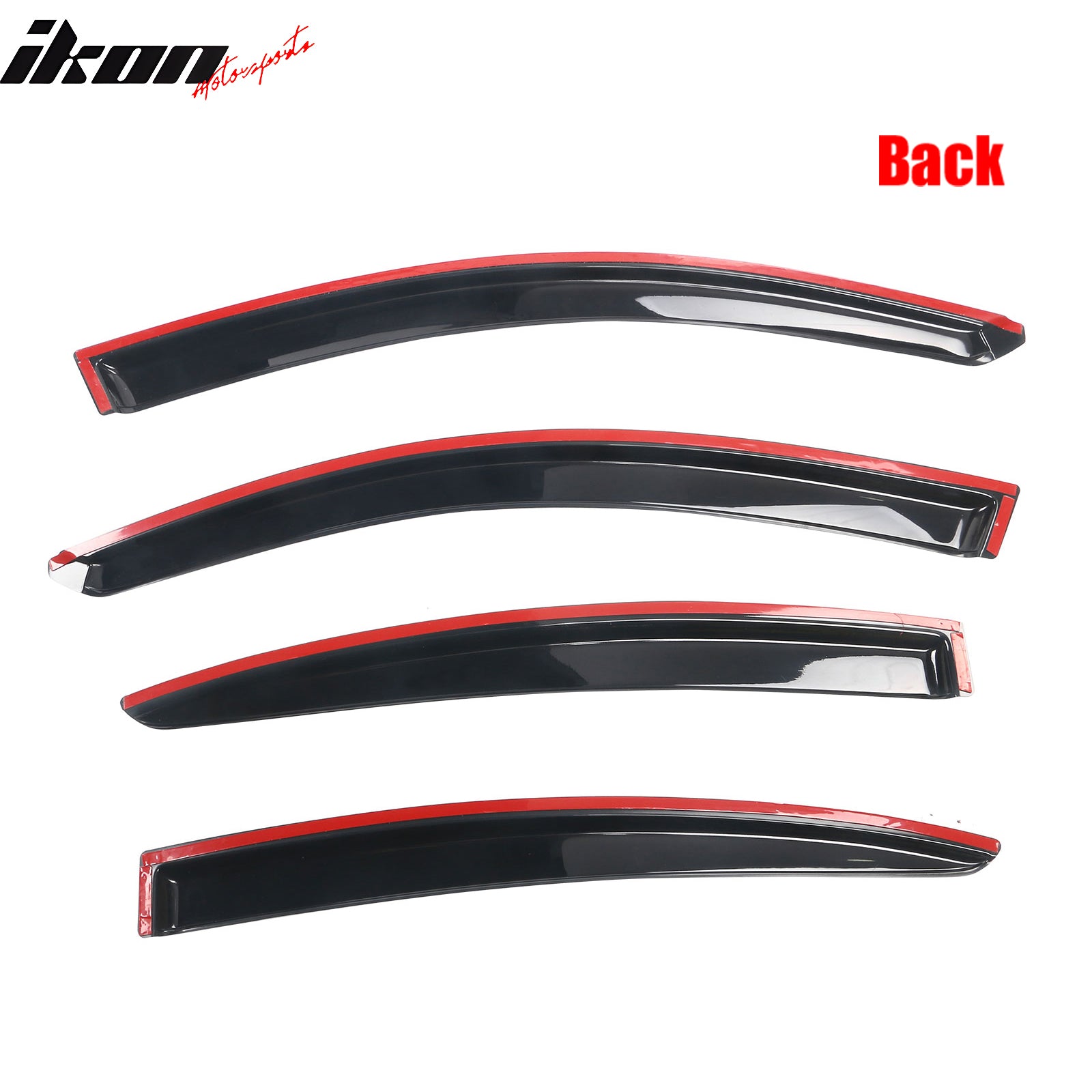 Fits 04-09 Mazda 3 Sedan 4Dr Side Window Visors Acrylic Sun Rain Deflector 4PCS