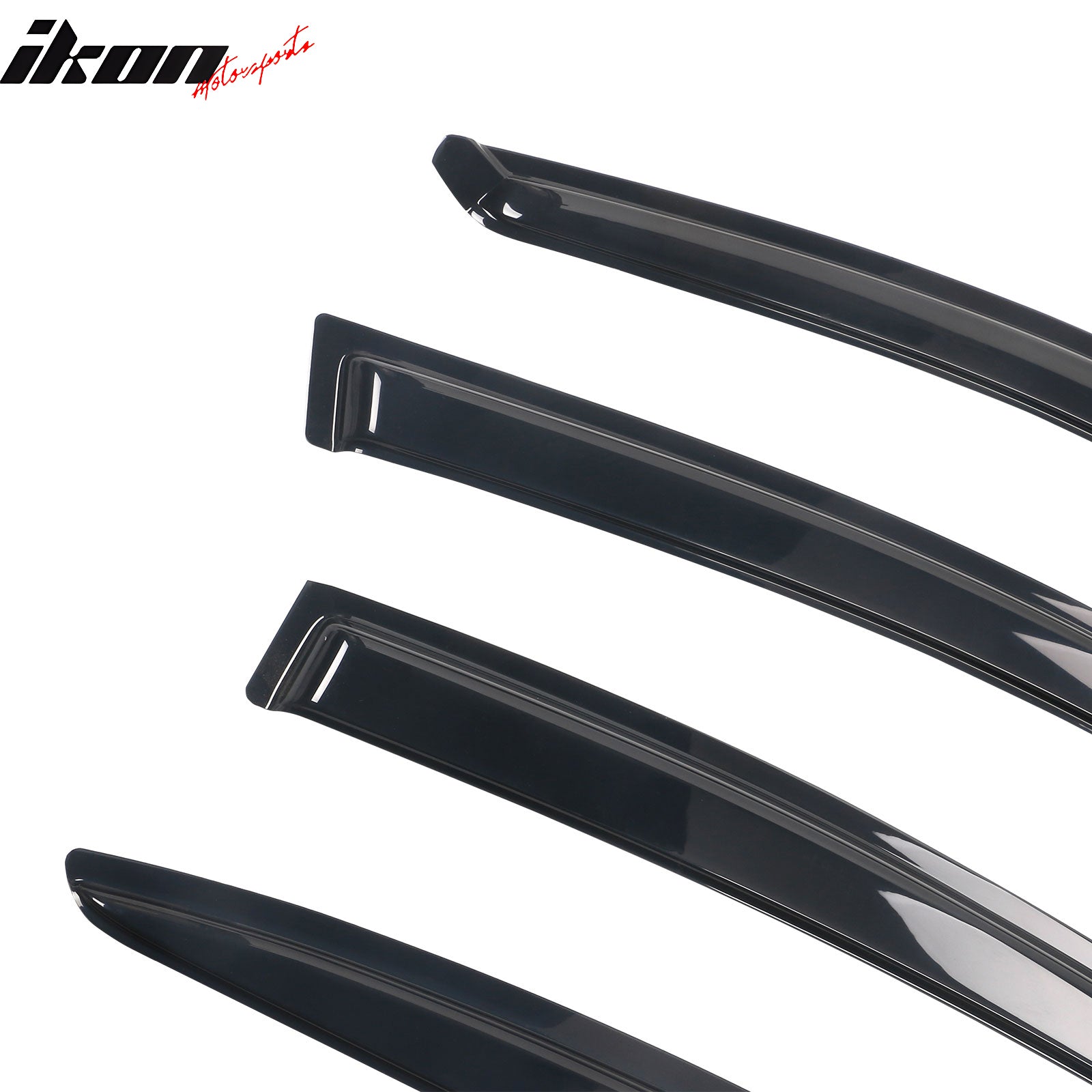 Fits 04-09 Mazda 3 Sedan 4Dr Side Window Visors Acrylic Sun Rain Deflector 4PCS