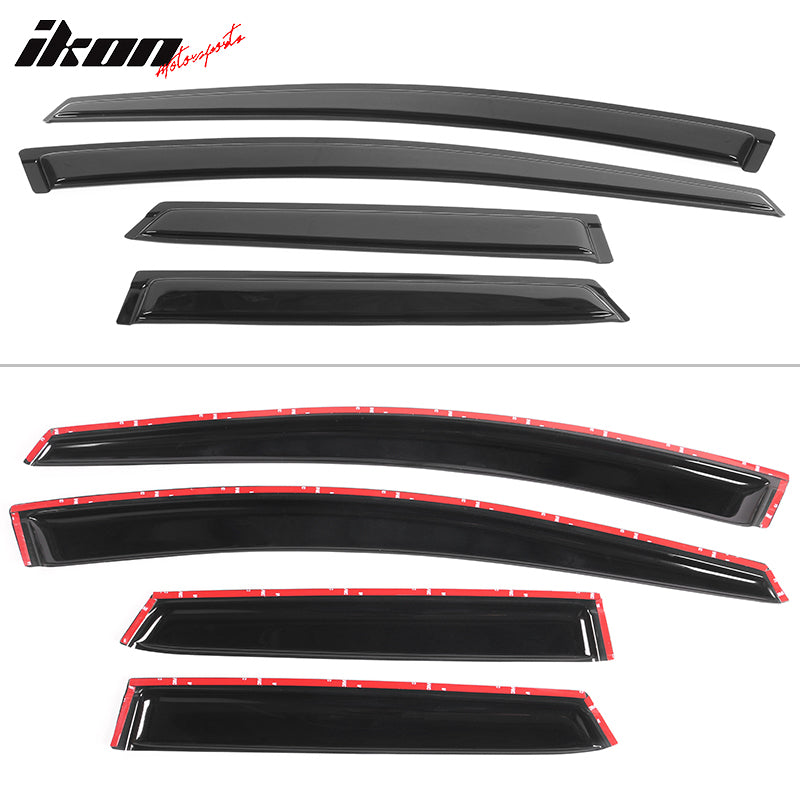 Fits 08-12 Mazda CX-7 Window Visor Vent Sun Guard Rain Deflector Acrylic 4PC