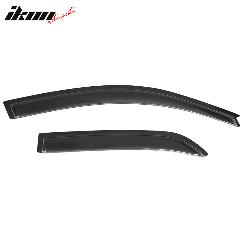 IKON MOTORSPORTS, Window Visor Compatible With 2002-2007 Mitsubishi Lancer Vent Sun Shade Rain Guards Side Window Deflectors