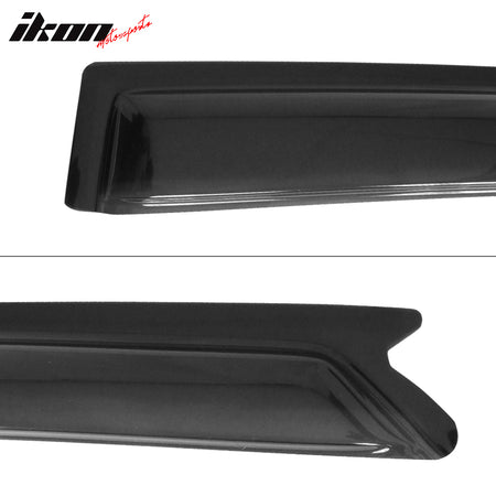 IKON MOTORSPORTS, Window Visor Compatible With 2002-2007 Mitsubishi Lancer Vent Sun Shade Rain Guards Side Window Deflectors