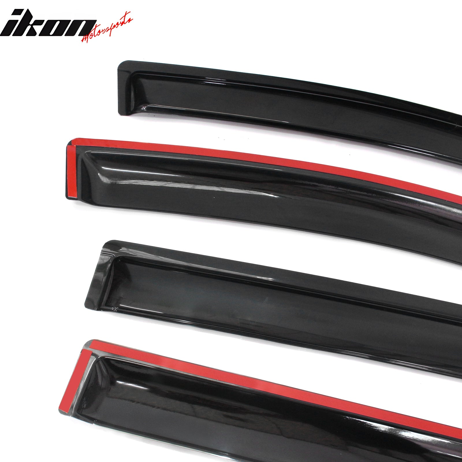 Fits 14-23 Mitsubishi Mirage Hatchback Window Visors Sun Rain Deflector 4Pc Set