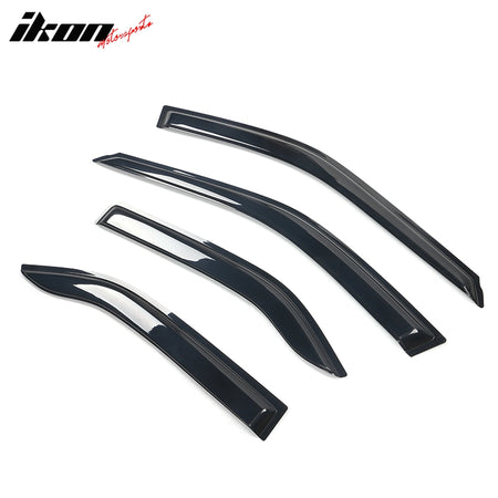 Fits 97-01 Mitsubishi Mirage Sedan Window Visors Sun Rain Deflectors Acrylic 4PC