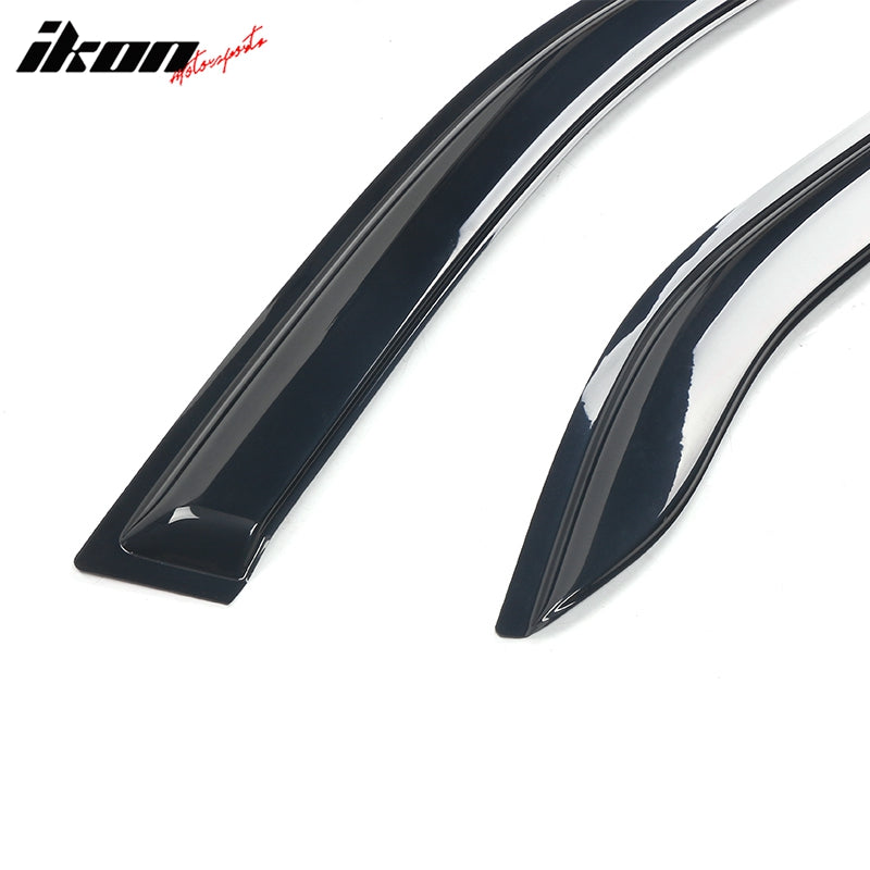 Fits 97-01 Mitsubishi Mirage Sedan Window Visors Sun Rain Deflectors Acrylic 4PC