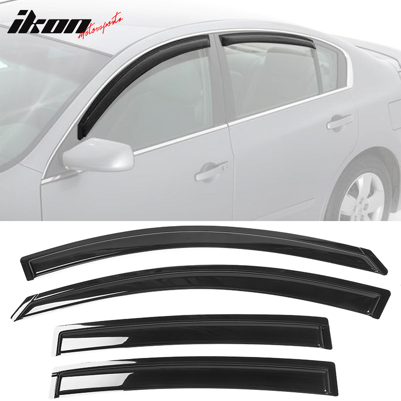 2007-2012 Nissan Altima Sedan Slim Style Visor Window Acrylic