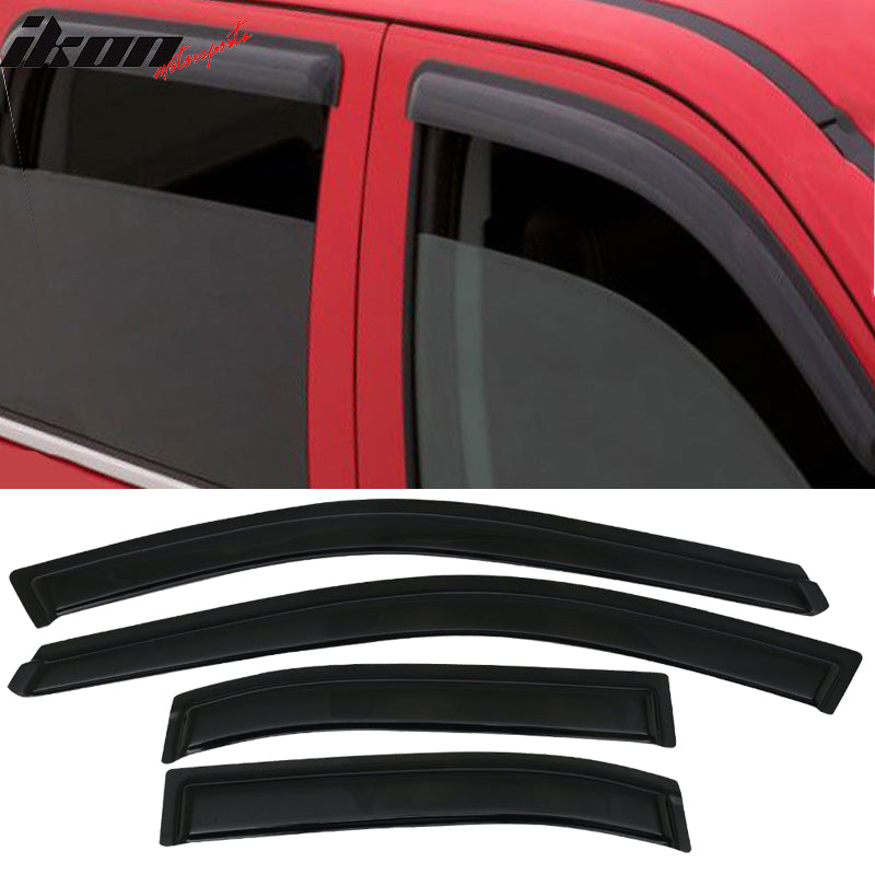 1998-2001 Nissan Altima L30 4Pc Set Window Visors Acrylic