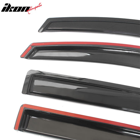 Fits 04-16 Nissan Armada 04-10 Infiniti QX56 Window Visors Acrylic 4Pc Set