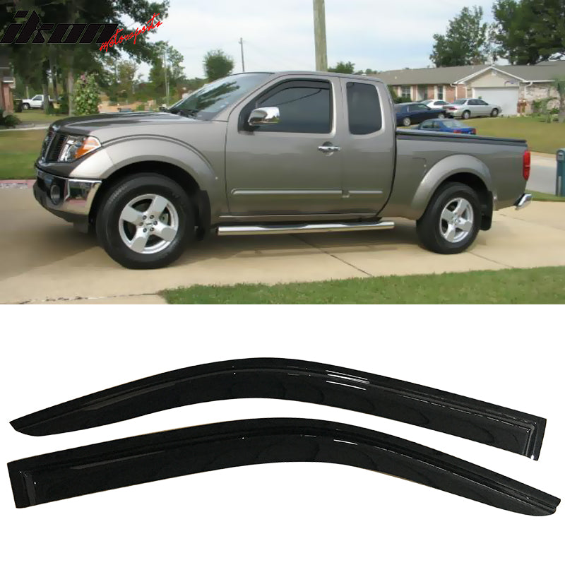 2005-2020 Nissan Frontier D40 Extended Cab 2PCS Visor Windows Acrylic