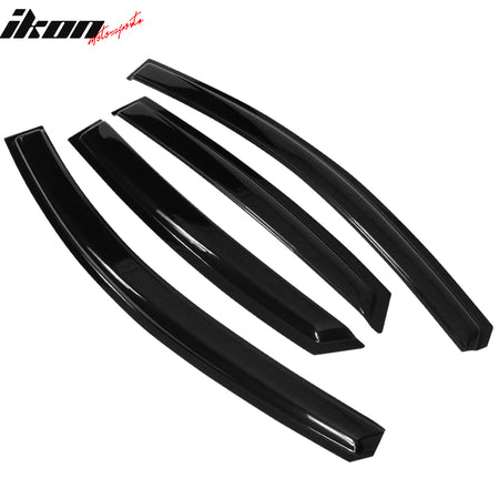 Fits 13-19 Nissan Sentra Window Visors Acrylic Sun Guard Rain Deflector 4PCS